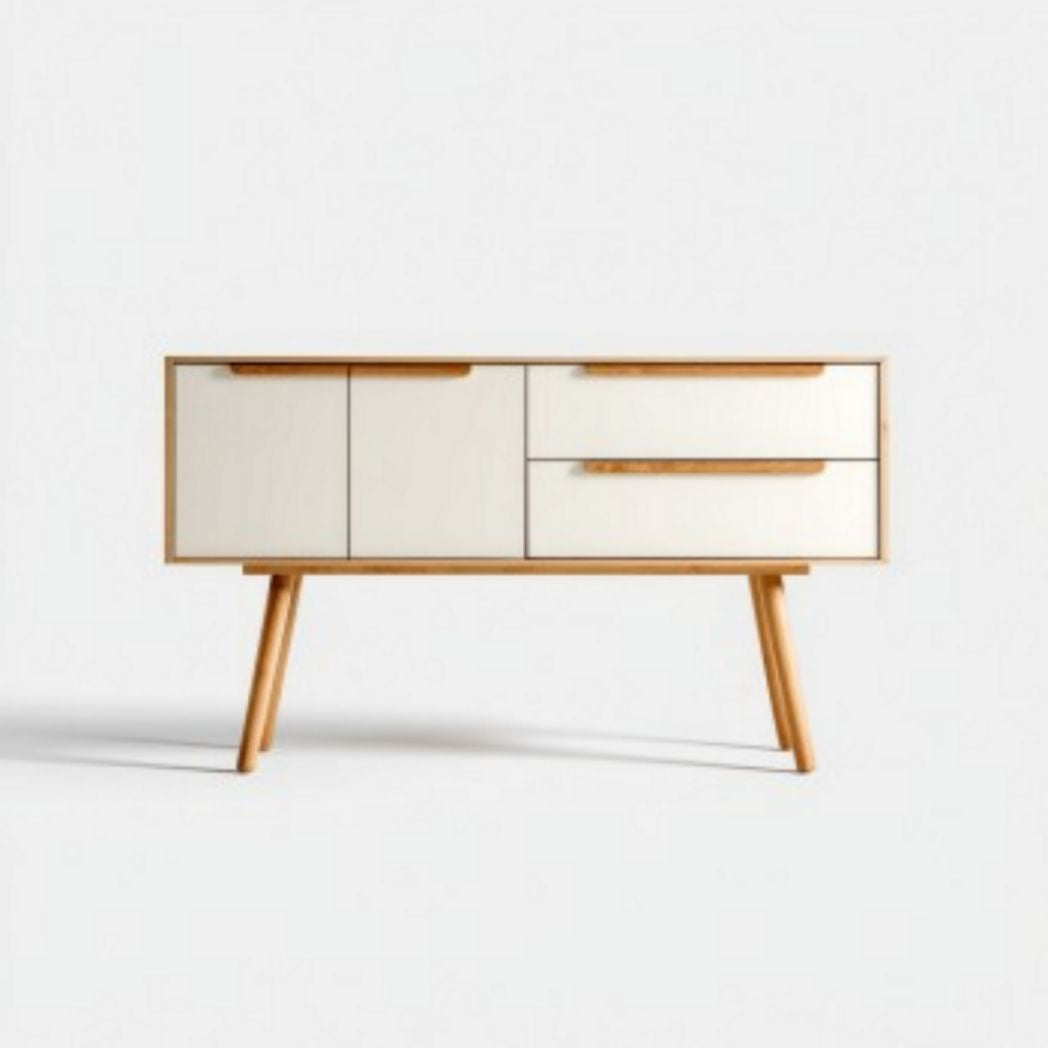 Dressoir van MDF voor de woonkamer met 2 deuren en 1 lade - 120 x 40 x 70