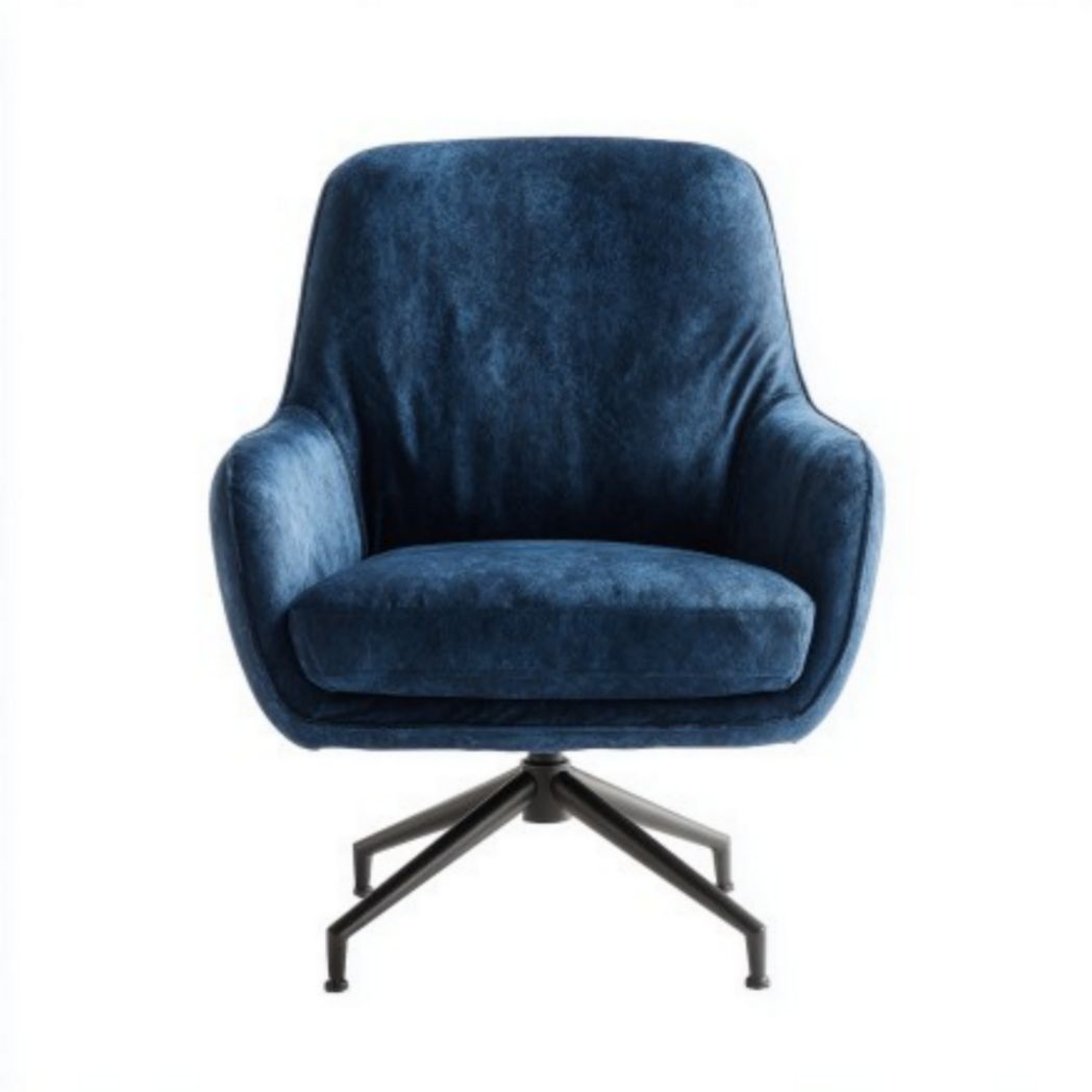 Zittende stoel van meubelstof voor de eetkamer - 80 x 80 x 90