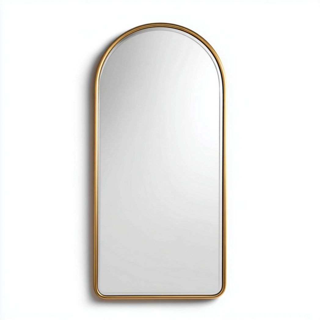 Spiegel met gouden rand voor de hal - 90 x 45 x 3
