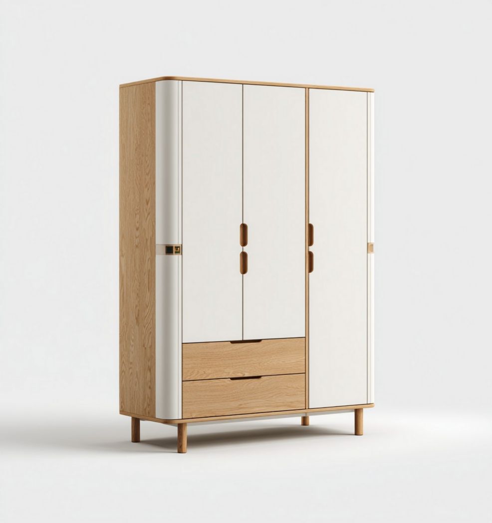 Kledingkast van hout voor de slaapkamer - 80 x 40 x 180